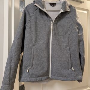 Kirkland Signature Gray Full-Zip Utility Softshell Jacket